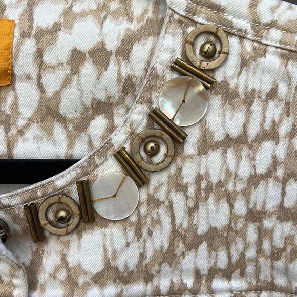 Ruby Rd Women's Gold Studded Short Jacket Size 10P - Picture 5 of 8